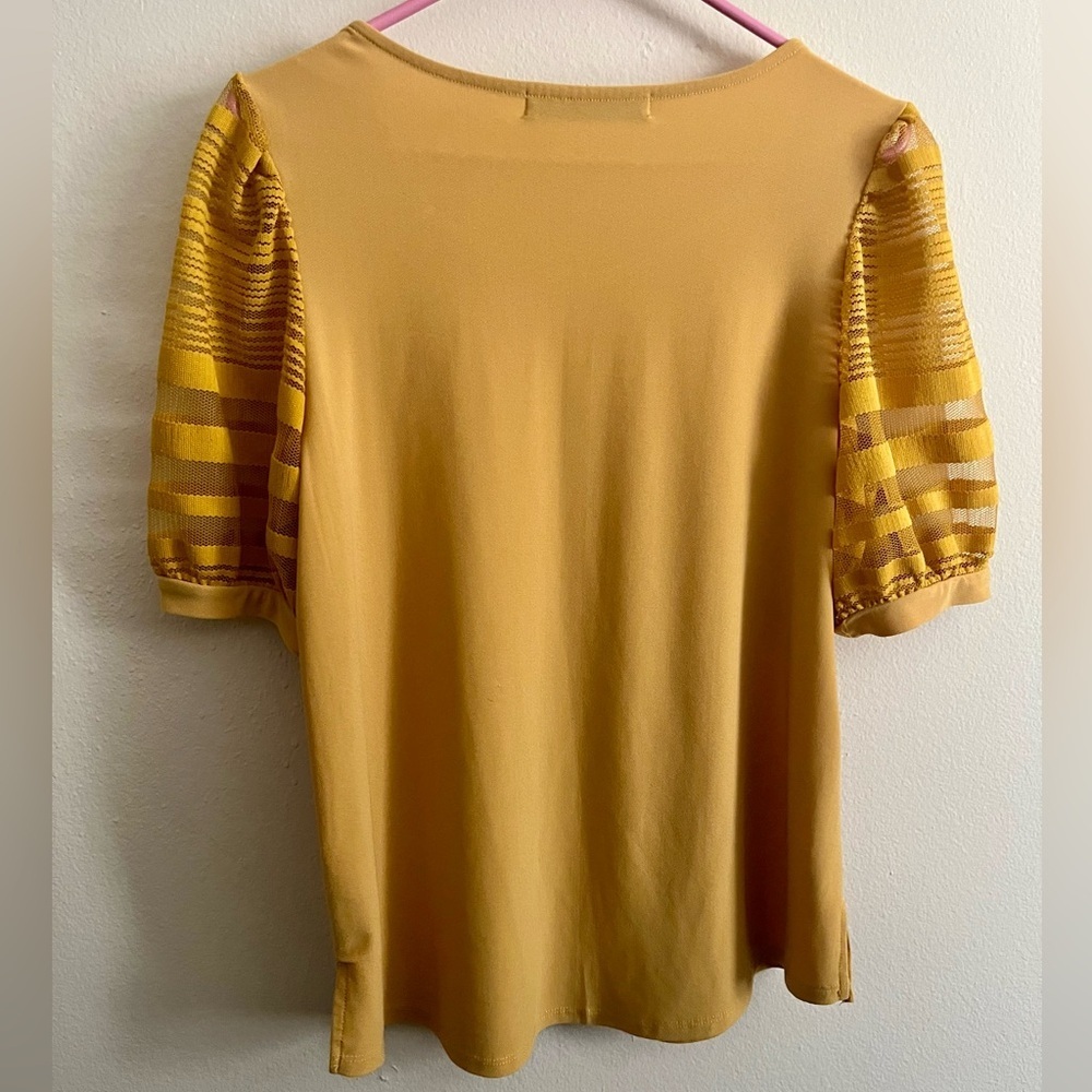 Mustard Yellow Women's Top - Picture 4 of 7